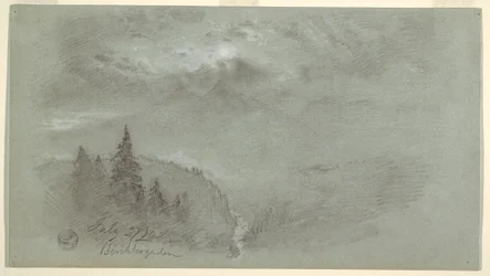 Dessin, Berchtesgaden, Bavière, 27 juillet 1868