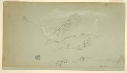 Dessin, Berchtesgaden, Bavière, juin-août 1868