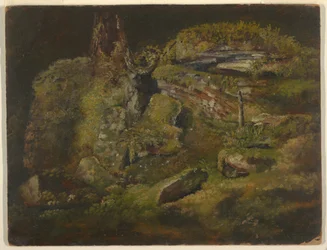 Dessin, Boulder dans les bois, vers 1845