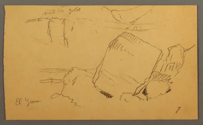 Dessin, Rochers, février peut-être 1868