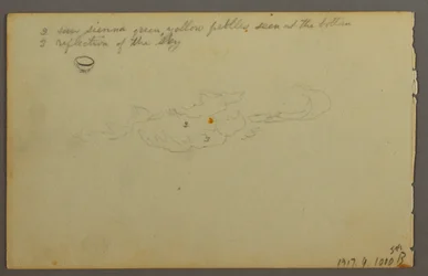Dessin, Rochers parmi les arbres, 1844