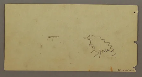 Dessin, bâtiment au clair de lune, peut-être 1869