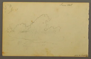 Dessin, maison de la montagne de Catskill, 1844