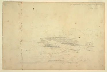 Dessin, études de nuages, août 1844