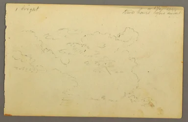 Dessin, Étude de nuages, 1844