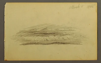 Dessin, banc de nuages, 1845