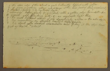 Dessin, Études de nuages, peut-être 1844