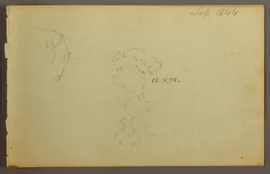 Dessin, Étude de nuages, 1844