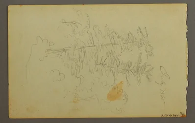 Dessin, Étude de nuages, 1845