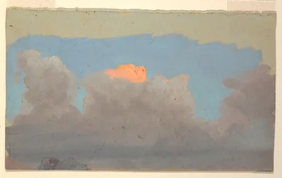 Dessin, étude de nuages, 1860-70