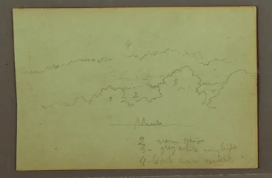 Dessin, étude de nuages, peut-être 1856