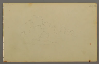 Dessin, nuages, 1844