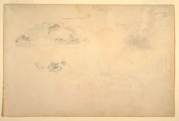 Dessin, nuages, 1844