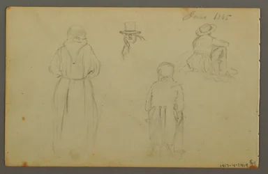 Dessin, nuages, 1844