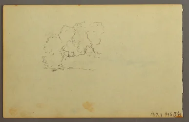 Dessin, nuages, 1844