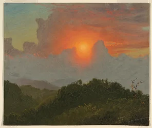 Dessin, ciel nuageux, août 1865