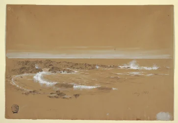 Dessin, Littoral, Grand Manan, Canada, août 1851