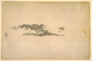 Dessin, vache, nuages, juillet et septembre 1844