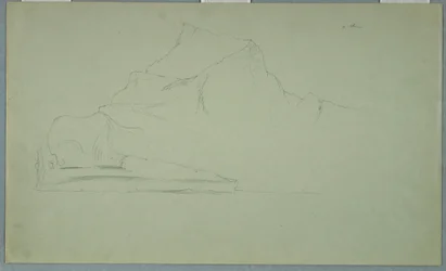 Dessin, iceberg flottant, juin ou juillet 1859