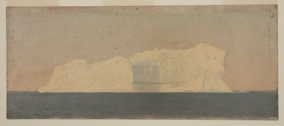 Dessin, iceberg flottant, Labrador, juin ou juillet 1859