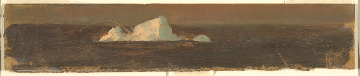 Dessin, icebergs flottants, 1859