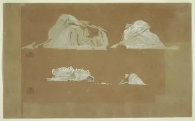 Dessin, icebergs flottants, 5 juillet 1859