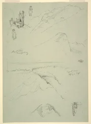 Dessin, de "près de Golling", Autriche, 5 août 1868