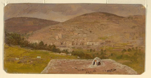 Dessin, Hebron, vue générale, février 1868