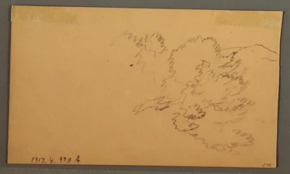 Dessin, Collines et vallée, octobre 1873