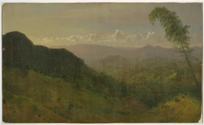 Dessin, paysage de collines, 1865