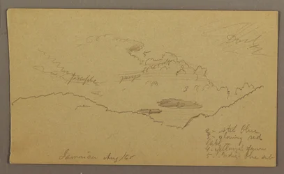 Dessin, paysage, mai-août 1865