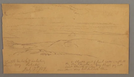 Dessin, baie de Louis, Labrador, 7 juillet 1859