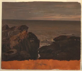 Dessin, côte du Maine, vers 1850