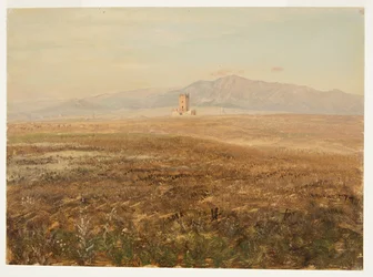 Dessin, paysage mexicain, avril 1869