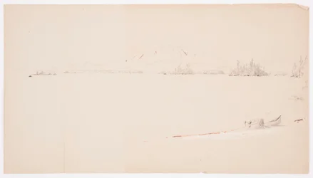 Dessin, lac Millinocket, Maine, septembre 1878
