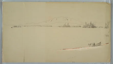 Dessin, lac Millinocket, Maine, septembre 1878