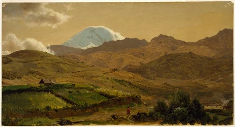 Dessin, mont Chimborazo, Équateur, 1857