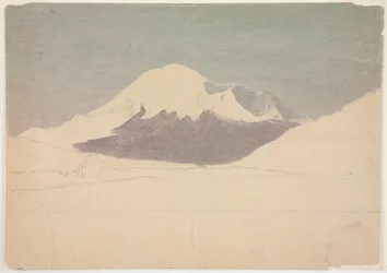 Dessin, mont Chimborazo, Équateur, juillet 1857