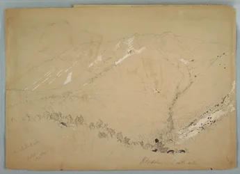 Dessin, mont Katahdin, vu du sud, août 1852