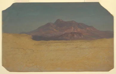 Dessin, paysage de montagne, 1868