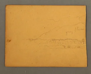 Dessin, montagnes, peut-être 1856