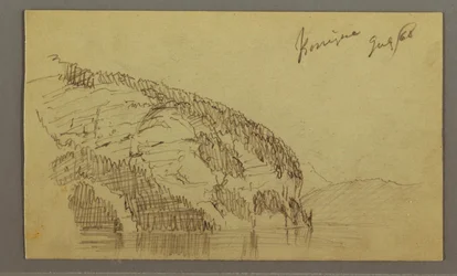 Dessin, Mountainside, juillet 1868