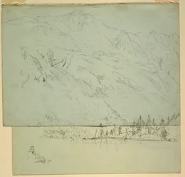 Dessin, mont Katadhin, Maine, 1870-78