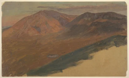 Dessin, le mont Katahdin et Turner de loin, 1860-78