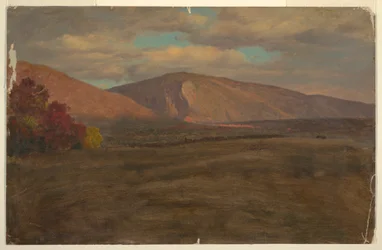 Dessin, le mont Katahdin vu du sud-ouest ( ), 1870-80