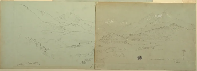 Dessin, vue panoramique d
