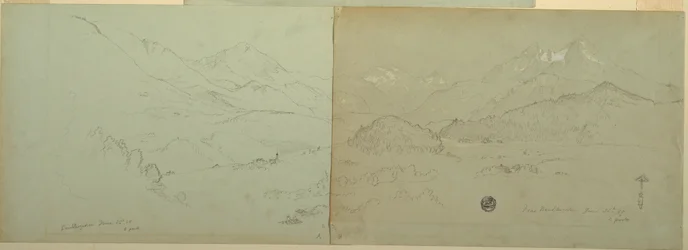 Dessin, vue panoramique d