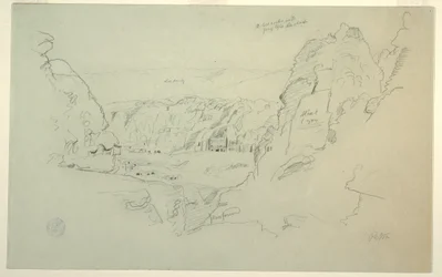 Dessin, Pétra, Jordanie vue de l