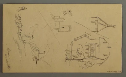 Dessin, Études de plantes, Notes sur les plantes, Cascade, 1868