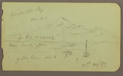 Dessin, Popocatapel ; Verso : frise sur l